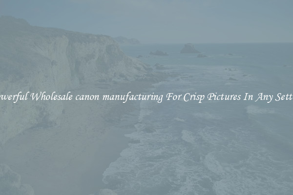 Powerful Wholesale canon manufacturing For Crisp Pictures In Any Setting