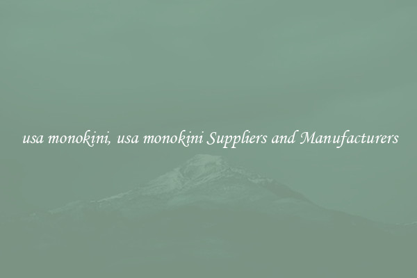 usa monokini, usa monokini Suppliers and Manufacturers