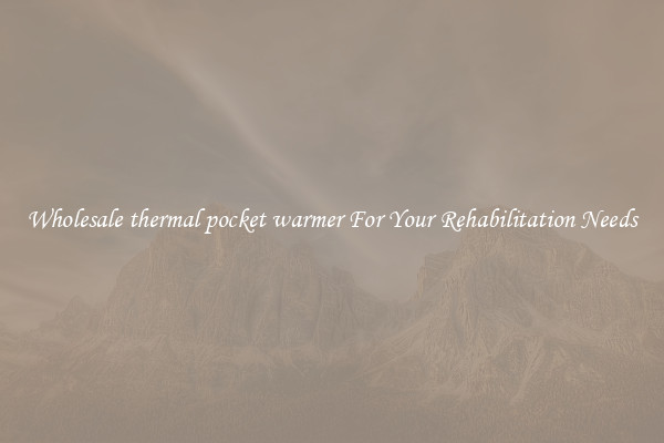 Wholesale thermal pocket warmer For Your Rehabilitation Needs
