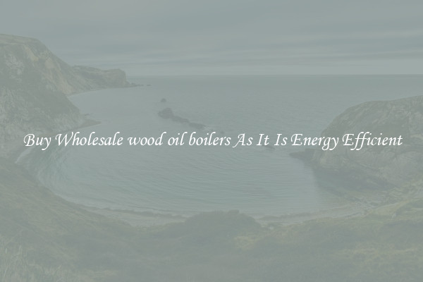 Buy Wholesale wood oil boilers As It Is Energy Efficient