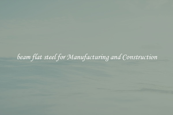 beam flat steel for Manufacturing and Construction