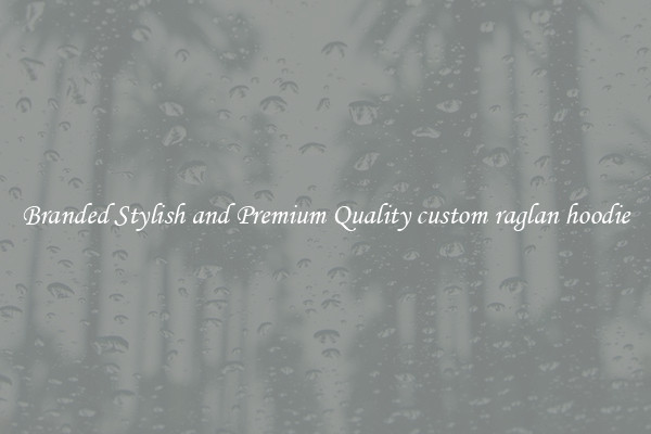 Branded Stylish and Premium Quality custom raglan hoodie