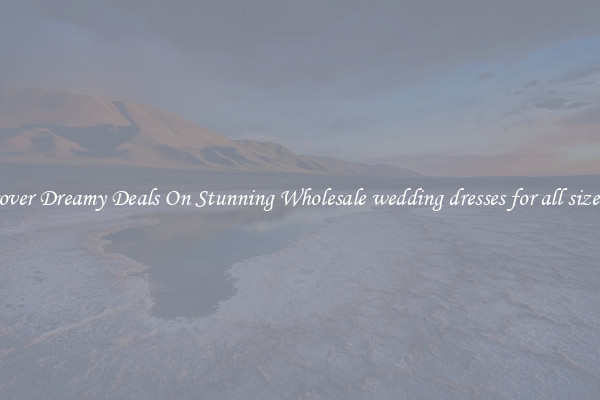 Discover Dreamy Deals On Stunning Wholesale wedding dresses for all size girls