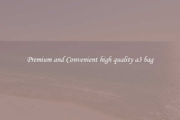 Premium and Convenient high quality a3 bag
