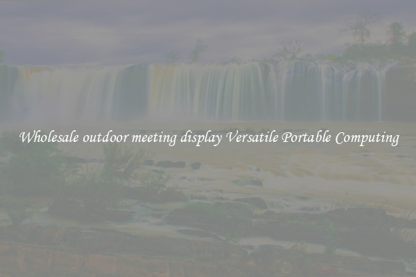 Wholesale outdoor meeting display Versatile Portable Computing