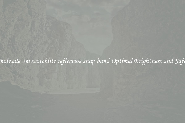 Wholesale 3m scotchlite reflective snap band Optimal Brightness and Safety