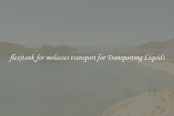 flexitank for molasses transport for Transporting Liquids