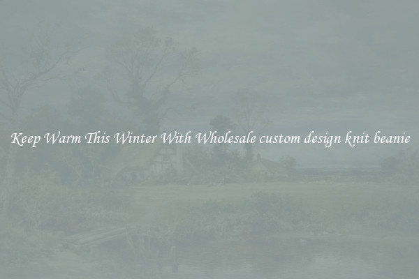 Keep Warm This Winter With Wholesale custom design knit beanie